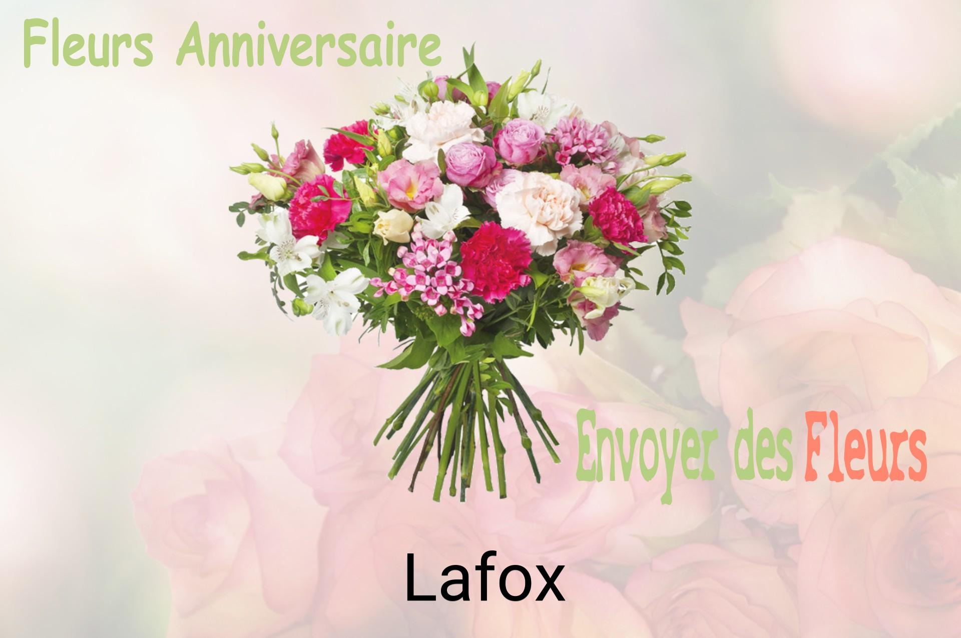 Bouquet de fleurs d’anniversaire livré à Lafox