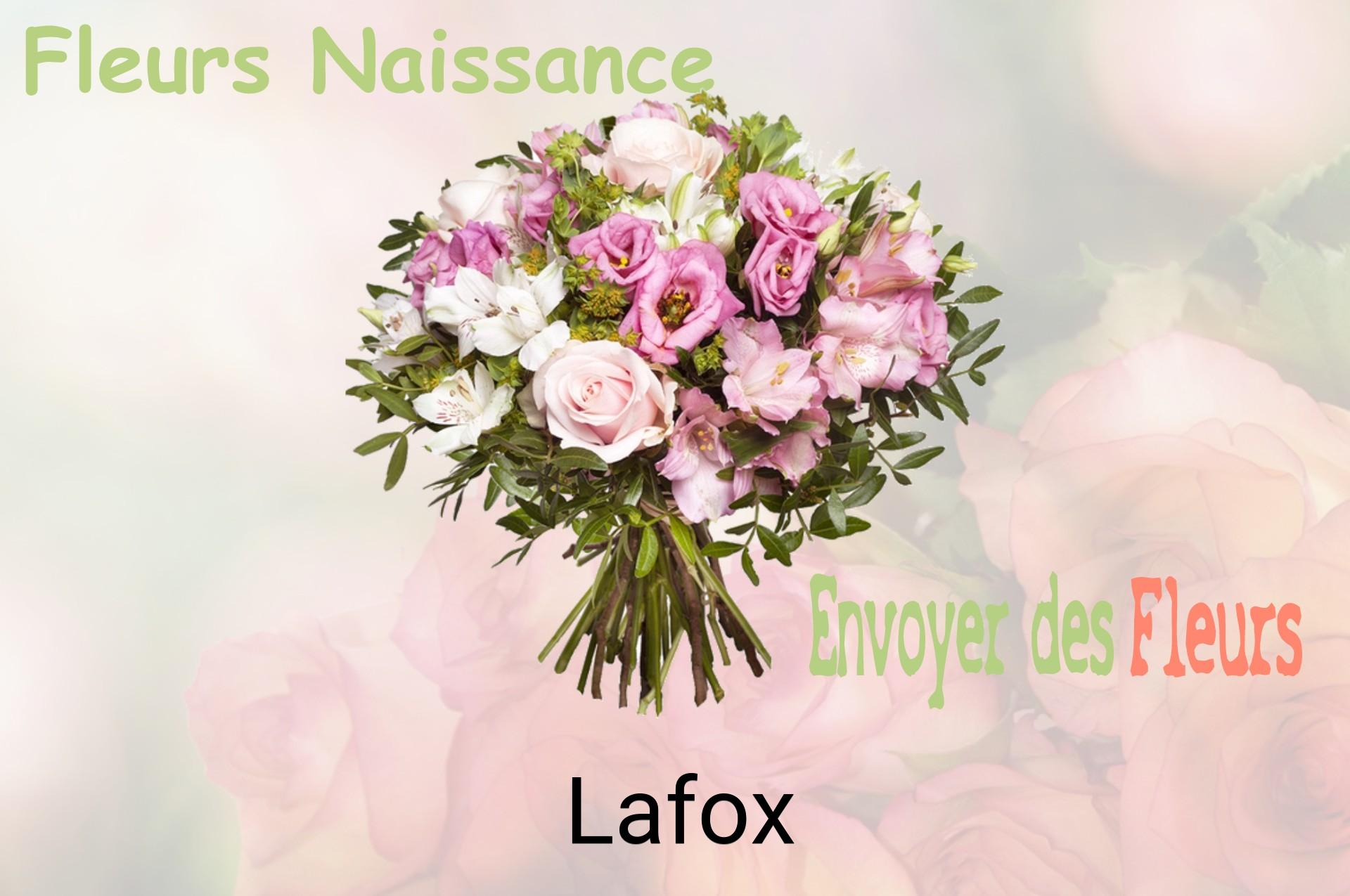 Bouquet de fleurs de naissance livré à Lafox